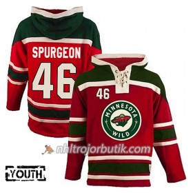 Barn Ishockey Minnesota Wild Spurgeon 46 Röd Sawyer Hooded Sweatshirt